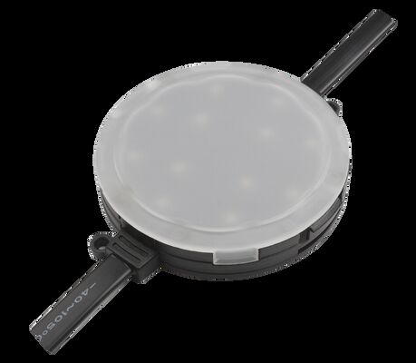 80mm RGBW DC24V ピクセルポイントライト DMX512 IP67 防水 120° ビーム角 UV耐性