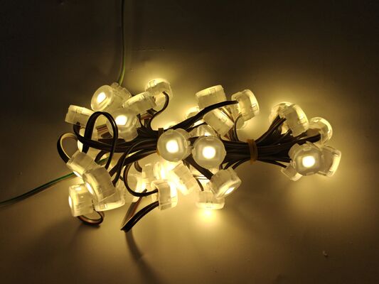 25mm Outdoor RGBW LED Point Light with IP67 Waterproof PC Shell and DMX512 Control for Building Decoration