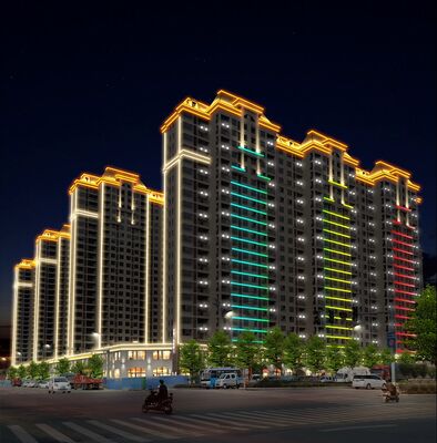 25mm Outdoor RGBW LED Point Light with IP67 Waterproof PC Shell and DMX512 Control for Building Decoration