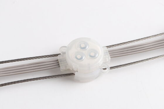 30mm 12V SMD3535 IP67 防水LEDドットライト フレキシブル 120度ビーム角 PC素材 照明