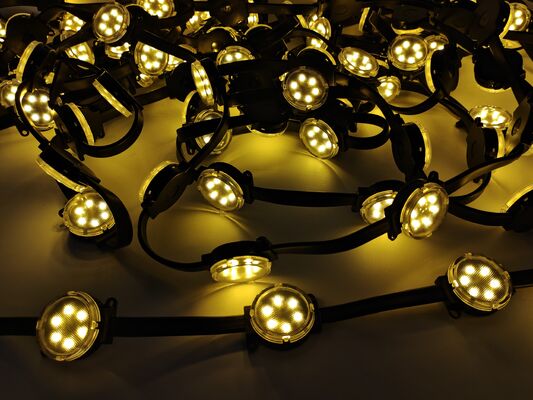 50mm IP67防水RGBW LEDピクセルライト DMX512制御付き 屋外建築ファサード装飾用
