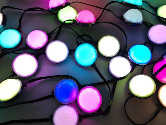防水80mm LEDポイントライト | IP67、RGBYカラー、屋外建築照明用PCハウジング