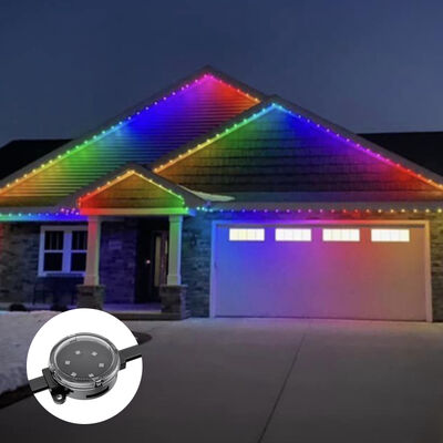 建築照明用 40mm DMX512 アドレス指定可能な IP67 防水 LED ポイント ピクセル ライト