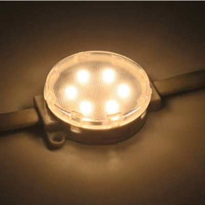 DC24V 50 ミリメートル SMD3535 LED ポイントライト 6LED IP67 防水 DMX512 アドレス指定可能なピクセル屋外マトリックス表示画面