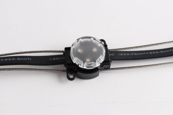 ソーラーRGBW LEDポイントライト IP67防水 30mm DC12V 屋外建築景観照明用
