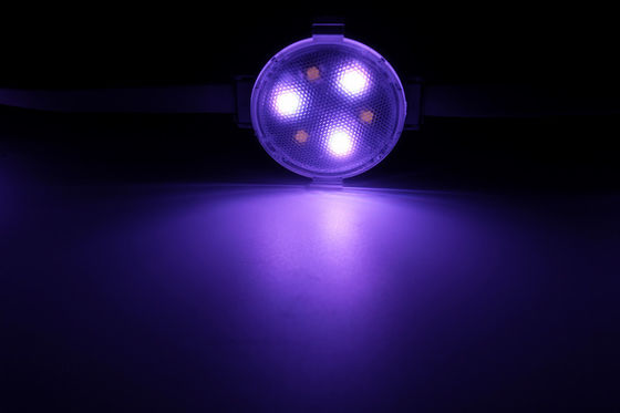 120°角度のPCの貝1W 12V 40mm IP65 RGBW LEDピクセル
