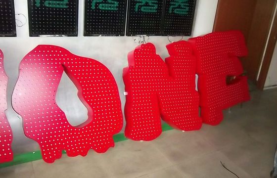 Outside Programmable Advertising LED Signs with Power Controller for Amusement Park