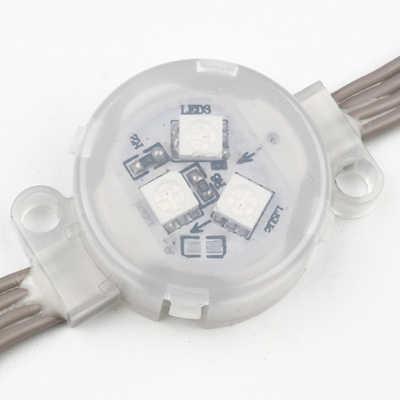 SMD5050 LEDポイント ライト30mm直径3LEDs/PCの透明なカバーIP67は防水する